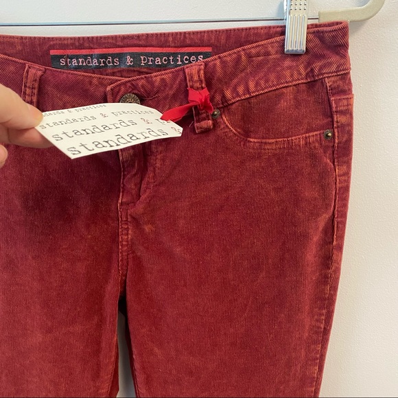 Standards & Practices rust corduroy pants size 27 - Picture 6 of 12